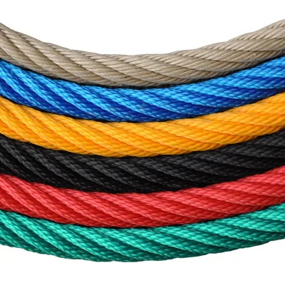 Combination 8 Strands Marine Playground Plastic Ship Rope With Steel Core Reinforced Rope