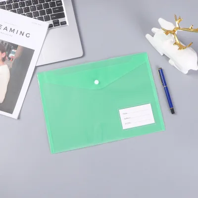 2024 Custom PP Wallet Document Bag A4 Expandable File Folders Clear Document Folder Envelope Bag