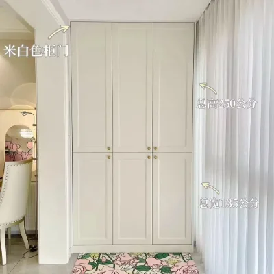 Customized Wood Balcony Storage Cabinet Floor Cleaning Machine Tool Storage Cabinet Set for Living Room Furniture