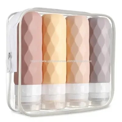 TSA Approved 3 oz silicone travel bottles , Refillable Travel Bottle Set ,leak proof Silicone Toiletry Travel Kit Bottles Set