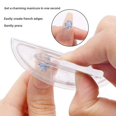 New Silicone Curved Design Nail Art Stamping Plate Printing Template Coloring Tool