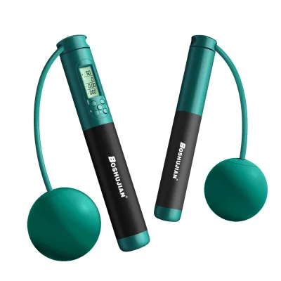 New Color Customization Skipping Rope With Counter Exercise Home Silicone Handle Jump Rope