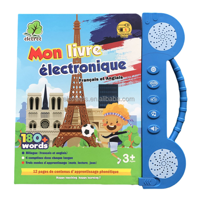 Eletree Kids French and English Words Toys Music Production Books Education Electronic Book for French Child