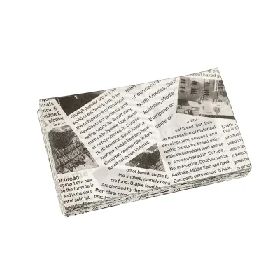 Custom Logo Printed Waterproof Food Grade Greaseproof Paper Liners Basket Liner For Fries Chicken Bread Restaurant Use