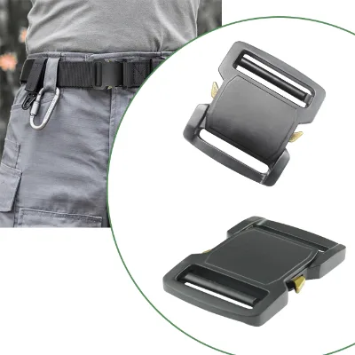 High Quality Lightweight 39mm Curved Aluminum Alloy Adjustable Nickel-Free Belt Buckle for Belts Shoes Bags Garments