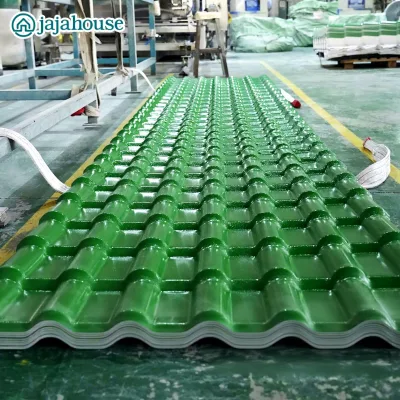 Heatproof Modern ASA PVC Anti-corrosion Composite Sheet Spanish Shape Resin Tiles for Warehouse and Factory