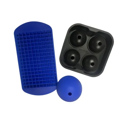 Custom Reusable Silicone Square Ice Cube Tray BPA Free Food Grade with Custom Logo Ice Cube Trays