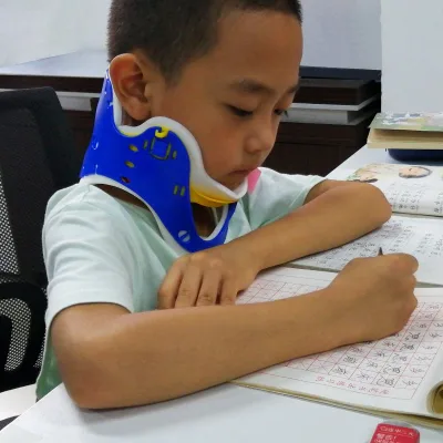 Child Baby Stiff Neck Bracenneck Brace Support Collar Stabilizer for Fixationnneck Blue Kids Pain Relief and Cervical Spine