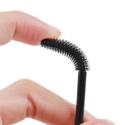 Custom OEM Silicone Disposable Eyelash Brush Mascara Applicator Eyelash Spoolie Brush DS-mascara
