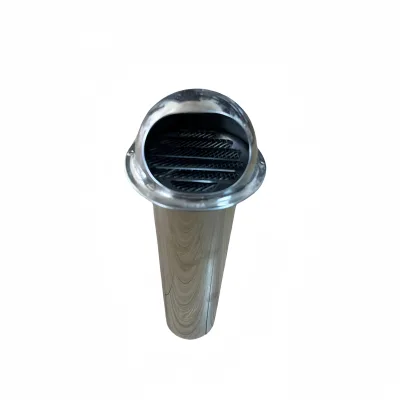 Outdoor Exhaust Hood with Rain Protection Stainless Steel Wall Air Outlet HVAC Systems Part