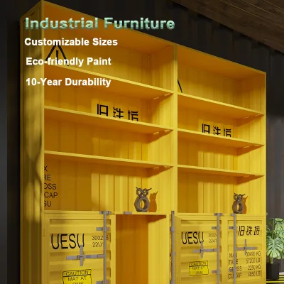 Exclusive Custom Industrial Commercial Display Shelf Trendy Wine Rack for Mall Retail Storage Durable Furniture Cabinet for Doll