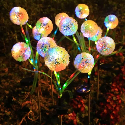 Outdoor Courtyard Lawn Lamp Garden Decorative Ground-mounted Ambiance Flower Light Waterproof LED Landscape Light Solar-powered