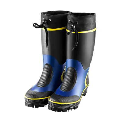 HBC Men's Matching Color Steel Nail Sole Non-slip Waterproof Outdoor Fishing Boots of High Quality