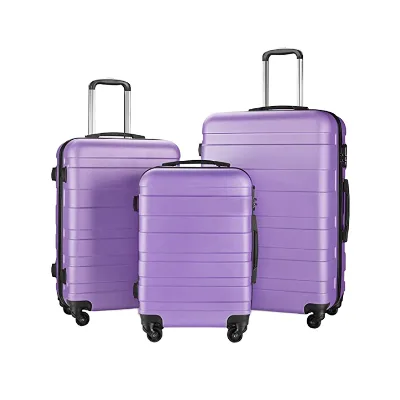 Wholesale Custom Logo Designer Outdoor Travel Suitcase Designer Family Luggage Set Simple Fashionable 3 Piece Luggage Set