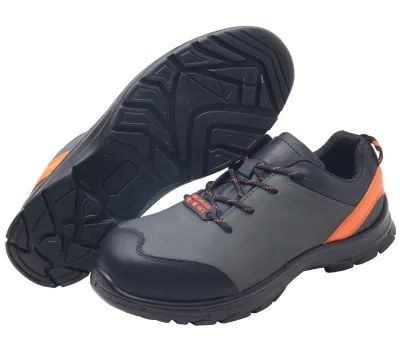 Nubuck Leather Waterproof Sneaker Breathable Feature Industrial Toe Protection Chemical Resistant Safety Shoes Construction Use