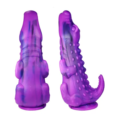 Female Masturbation Device Women Vagina Anal Dildo Male Prostate Massager Flexible Monster Crocodile Animal Anal Dildo Butt Plug