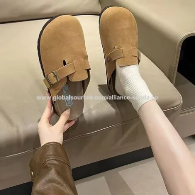 Women's cork foot bed solid clogs + comfort 2024 British Birkenstocks for women
