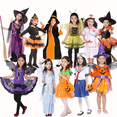 Costume Characters Boys Girls Kids Cosplay Halloween Movie Costumes Vampires, Witches, Queens Dresses,kids Halloween Costumes