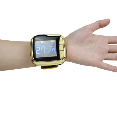 Top! 650nm Cold Laser Therapy Watch Wrist for Diabetes Hypertention Home Use Therapeutic Medical Equipment