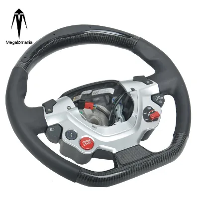 High Quality Black Steering Wheel for Ferrari 458 F430 488 812 Carbon Fiber Steering Wheel