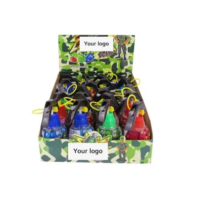 Candy Wholesale Custom Private Label Hand Grenade Shaped Sour Spray Liquid Candy Factory Direct Sales Kids Candy Toy OEM