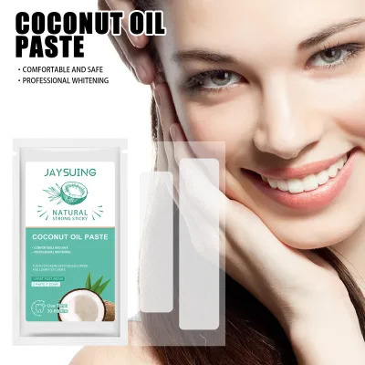New Formula Vegan Coconut Flavor Individual Bags Fast Results Enamel Safe Whiter Teeth Organic Teeth Whitening Strips Home Use