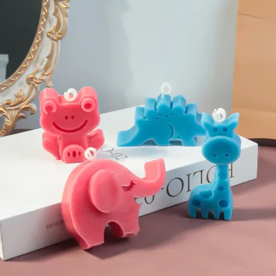 Cute Three-Dimensional Animal Candle Mold Cartoon Three-Dimensional Decoration Silicone Mold