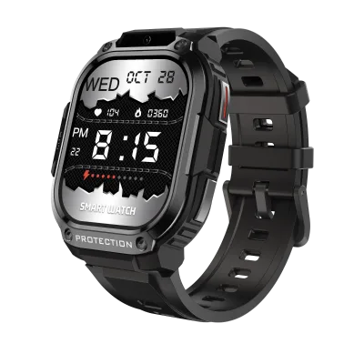 AI Smartwatch Shockproof Smart Watch 4G Network Support 1000mAh Extend Battery HD Camera Outdoor Sports Partner DM63