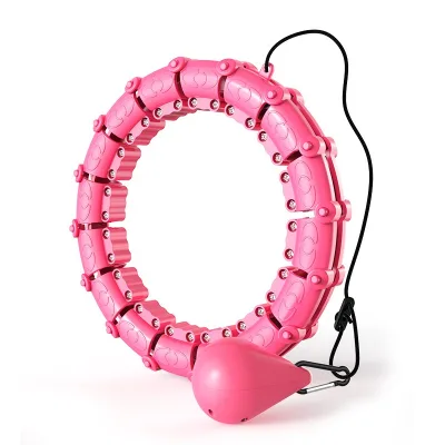 CHENGMO SPORTS Weighted Hula Hoops 24 Knots Home Gym Fitness Smart Hula Hoops for Adults Weight Loss