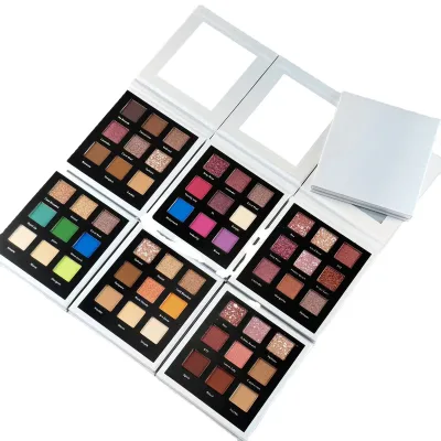 Makeup Wholesale 9 Color Empty Eye Shadow Magnetic Palette Multichrome Eyeshadow Primer Oem Eyeshadow Private Label