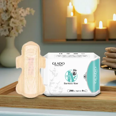 Best Selling Premium Quality Biodegradable Bamboo Fiber Serviette Environmentally Friendly Hygiene Sanitary Napkin
