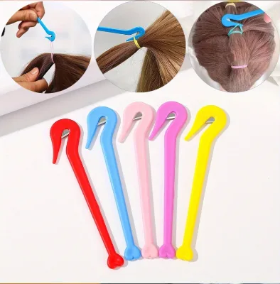Hair Elastic Cutter for Kids Safe Hair Tie Remover Tool No Damage Elastic Band Cutter, Gentle Hairpin Removal Tool for Braids