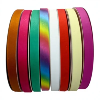 New Design Shimmer Rainbow Glitter Ribbon 12mm*300yd Long Roll Gift Wrapping Ribbon For Thailand Wholesaler