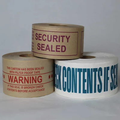 Water-Activated Reinforced Kraft Paper Tape 3''x450' Biodegradable & Wet-Strength for Carton Sealing