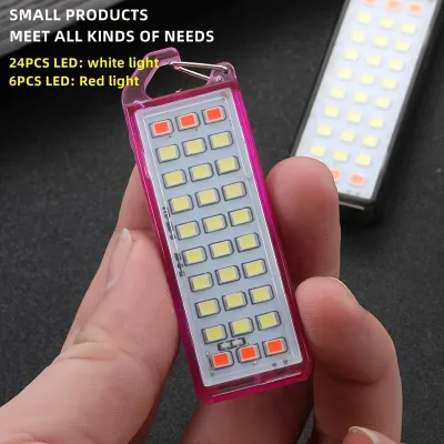 Mini LED Working Light Portable Pocket USB Rechargeable Bright Key Light Lantern Camping Outside Hiking Lantern