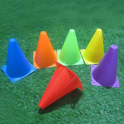 Plastic Marker Cones Outdoor Sports Training Equipment Throwing Ring Toss Game Agility Barrier Cones for Football Training