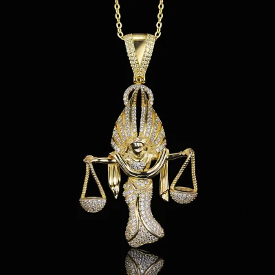 European American Personalized Fashionable 925 Sterling Silver Angel Zircon Charm Pendant Necklace Cross-border Best-selling