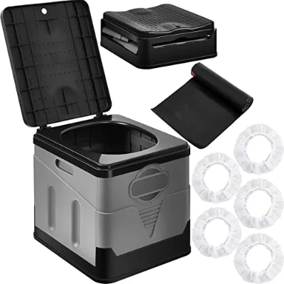 New Product Idea 2024 Waterproof Porta Potty With Thick Black Garbage Bag for Outdoor Indoor Emergency