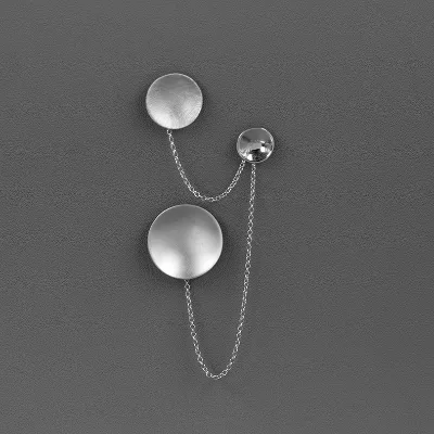 Handmade Solar System 925 Sterling Silver Universe Galaxy Planet Brooch for 2024
