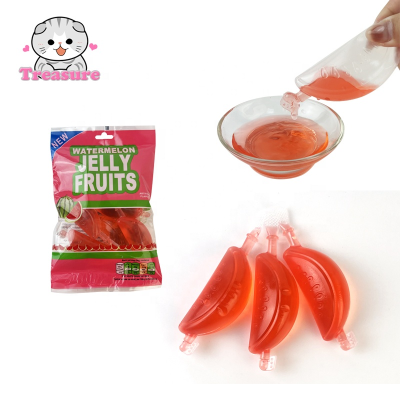 Watermelon Shape Yummy Juice Fruity Jelly