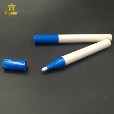 High Quality Aluminum Empty Permanent Water-Based Refillable Ink Pen Whiteboard Marker of White Color