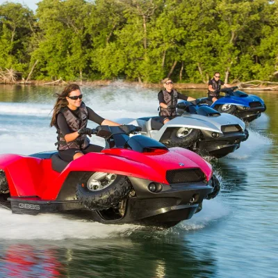 Factory Direct Salehison Manufactures New Mini Electric Amphibious Boat Amphibious Vehicle