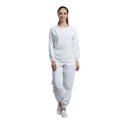 Custom Printed Cleanroom Gowning Qualification Fr Aramid Suit Antistatic Coverall Esd Underwear