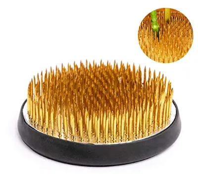 Custom Flower Frog Holder Round Floral Arranging Pin Frog Tool for Flower Decoration Arrangement