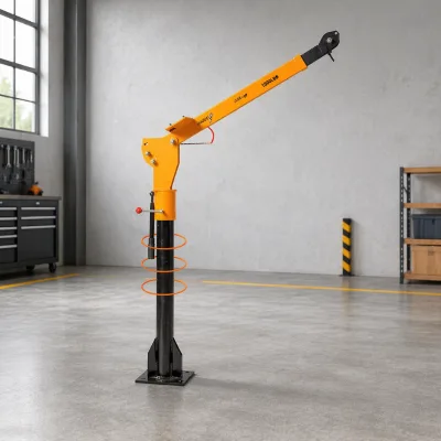 China's Hot Selling Motor 1 Ton 2ton Workshop Uses Jib Crane and Wire Rope Hoist for Factory with High Quality