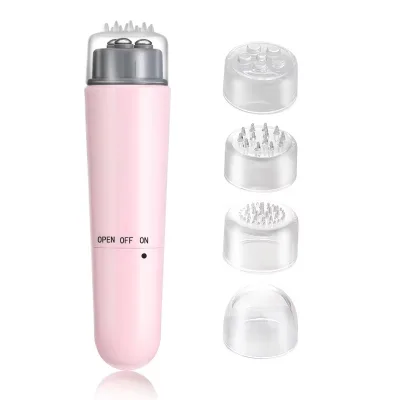 4-in-1 Electric Facial Massager Microcurrent Technology USB Rechargeable Portable Mini Acupressure Vibrating Beauty Face Lift