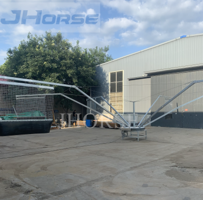 High Quality Simple Operation Training Machine Low-Priced PVC Horse Walker for 4 to 10 Horses Premium Equestrian Equipment