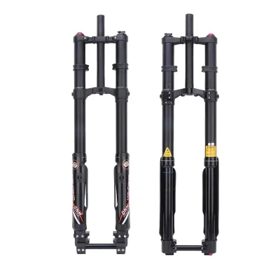 DNM USD-8S/8N Aluminum Hydraulic Oil Spring Double Shoulder Front Fork 203mm Disc Brake for Electric Motorcycle Mountain Bike DH