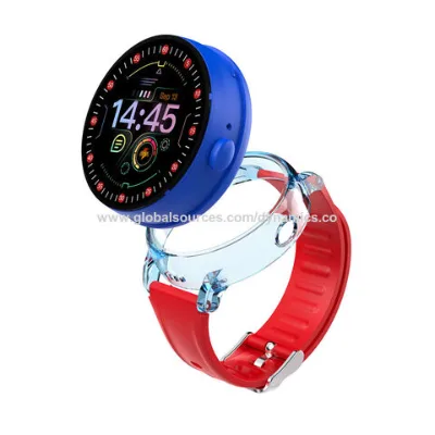 4G Nano SIM SOS Button IP68 Waterproof Kids GPS Tracking Watch Camera Video Phone Call Smart Watch