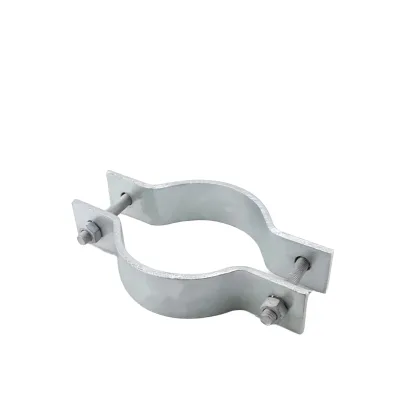 TF-140-160-22 Hot Dip Galvanized Steel Pole Band Clamp for Overhead Power Line Pole Installation